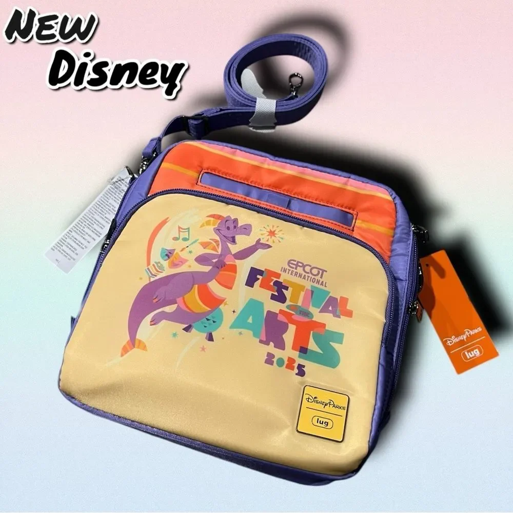 New NWT Disney Parks Figment Festival of the Arts 2025 Crossbody Bag by Lug